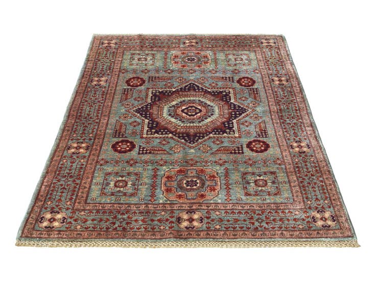 Detail image of 3' 5 x 4' 9 Hand Knotted Mamluk Ziegler Rug