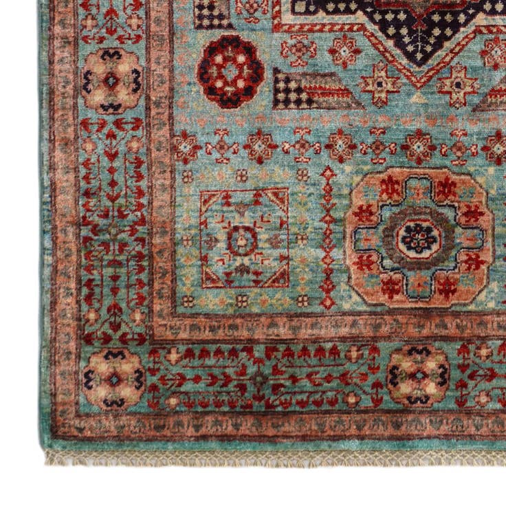 Detail image of 3' 5 x 4' 9 Hand Knotted Mamluk Ziegler Rug
