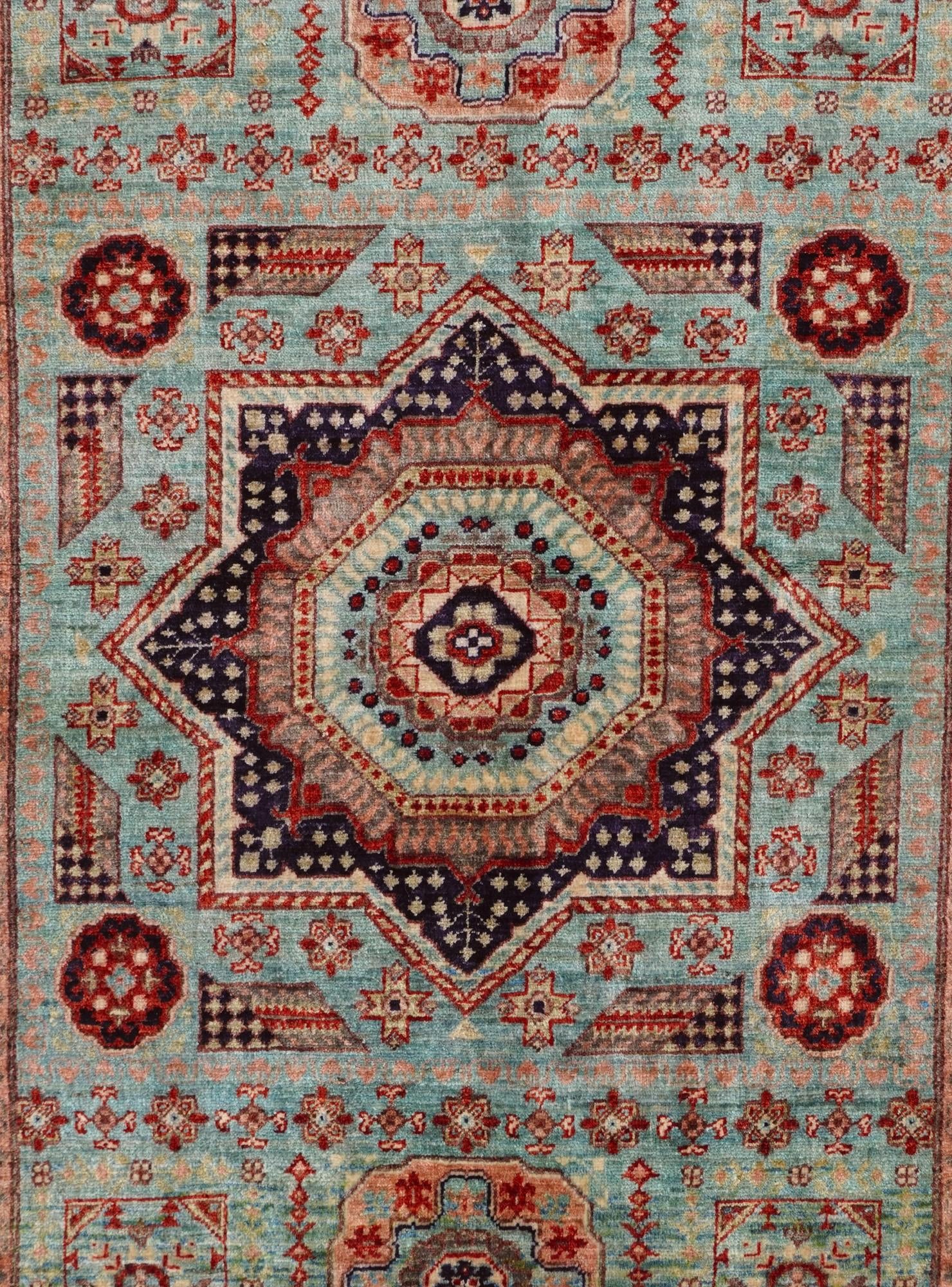 3' 5 x 4' 9 Hand Knotted Mamluk Ziegler Rug