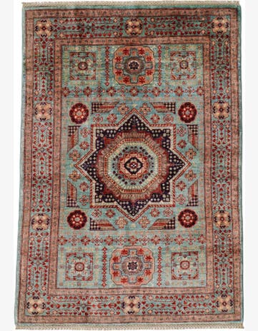 3' 5 x 4' 9 Hand Knotted Mamluk Ziegler Rug