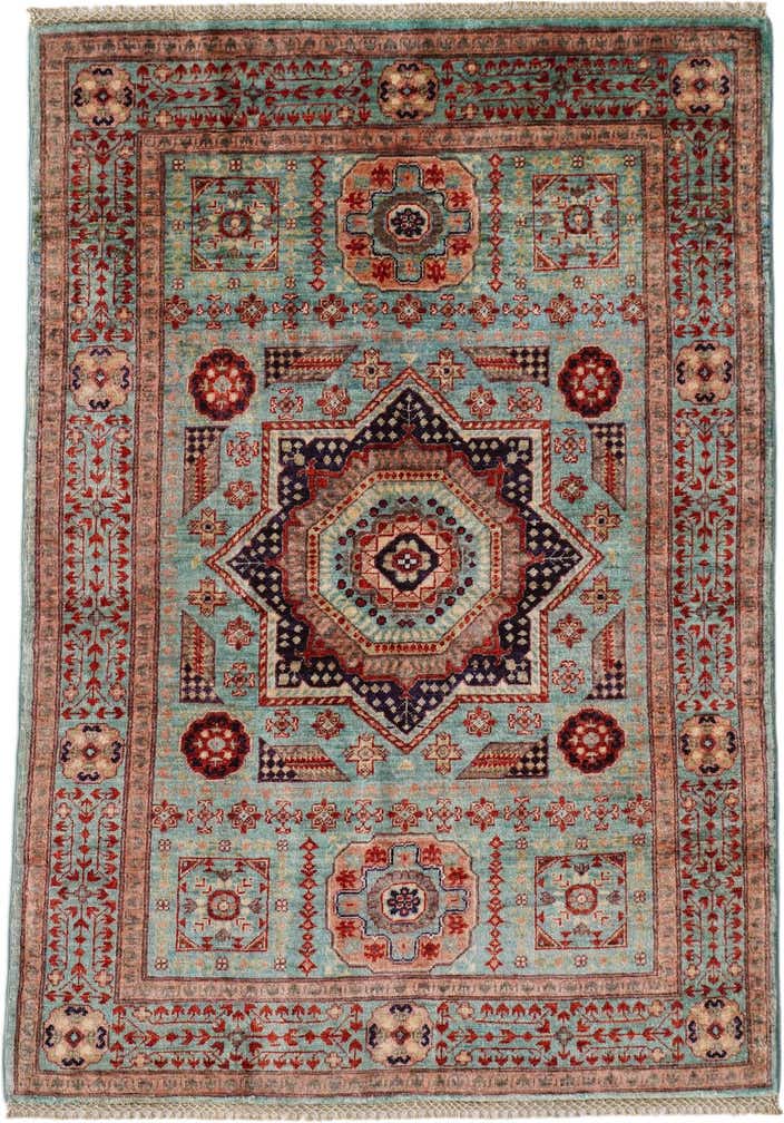3' 5 x 4' 9 Hand Knotted Mamluk Ziegler Rug