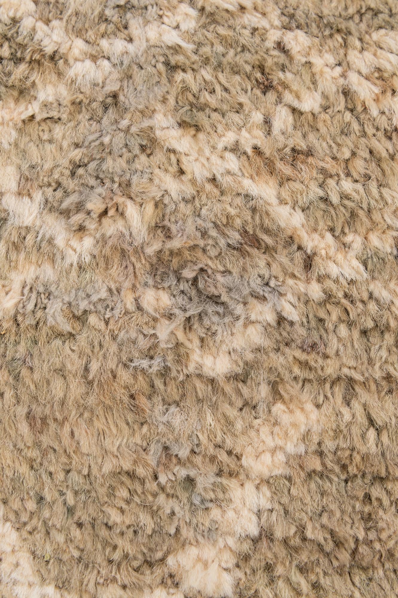 5' 1 x 6' 6 Hand Knotted Moroccan Wool Rug