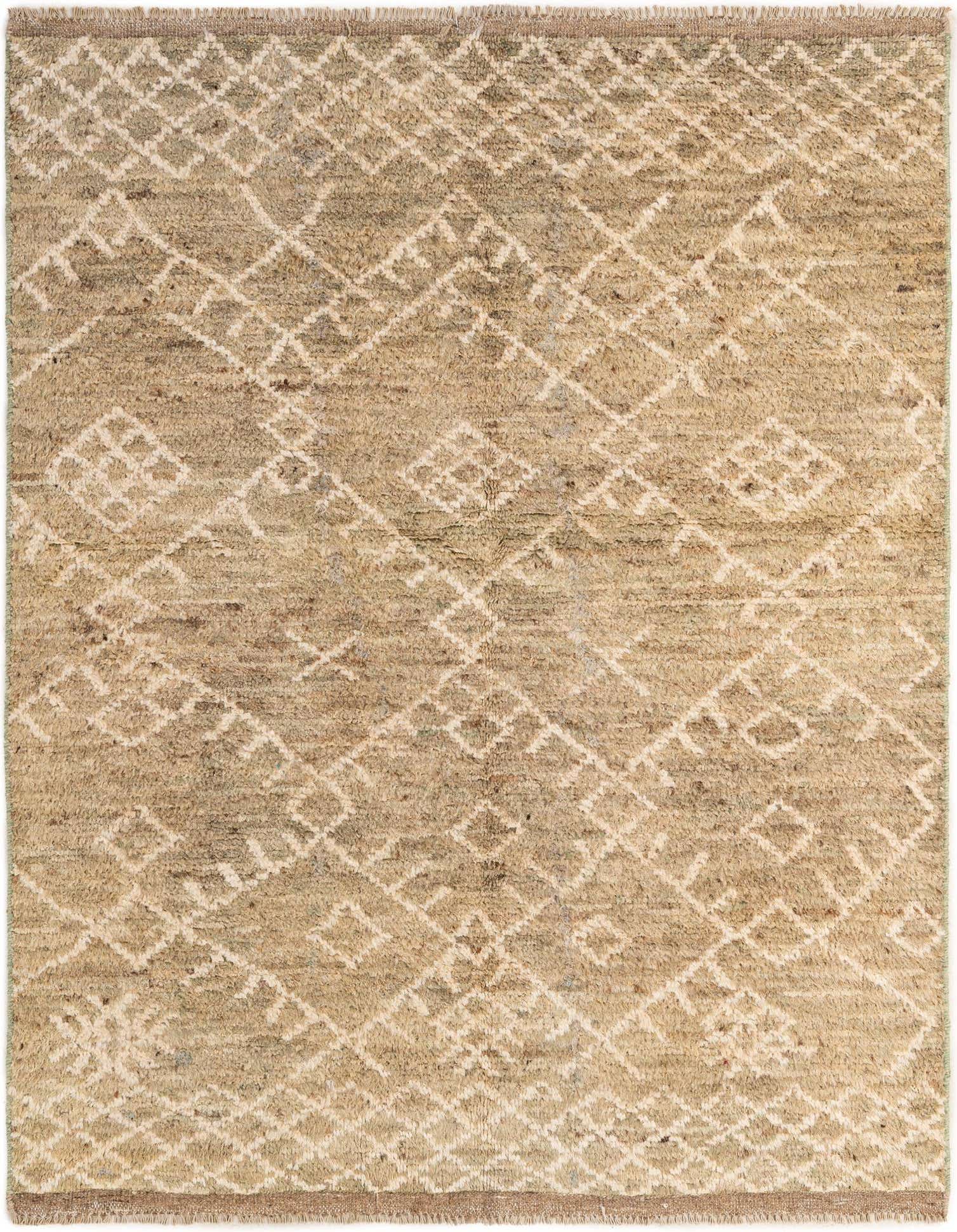 5' 1 x 6' 6 Hand Knotted Moroccan Wool Rug