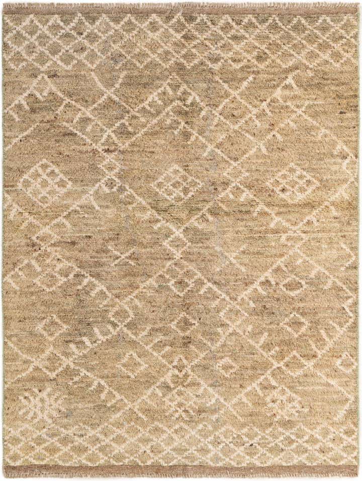 5' 1 x 6' 6 Hand Knotted Moroccan Wool Rug