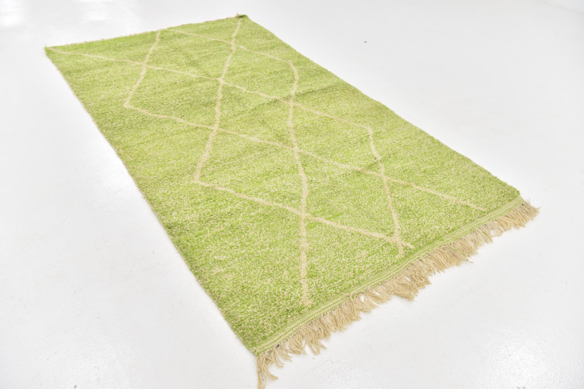 4' 8 x 8' 3 Hand Knotted Moroccan Wool Rug