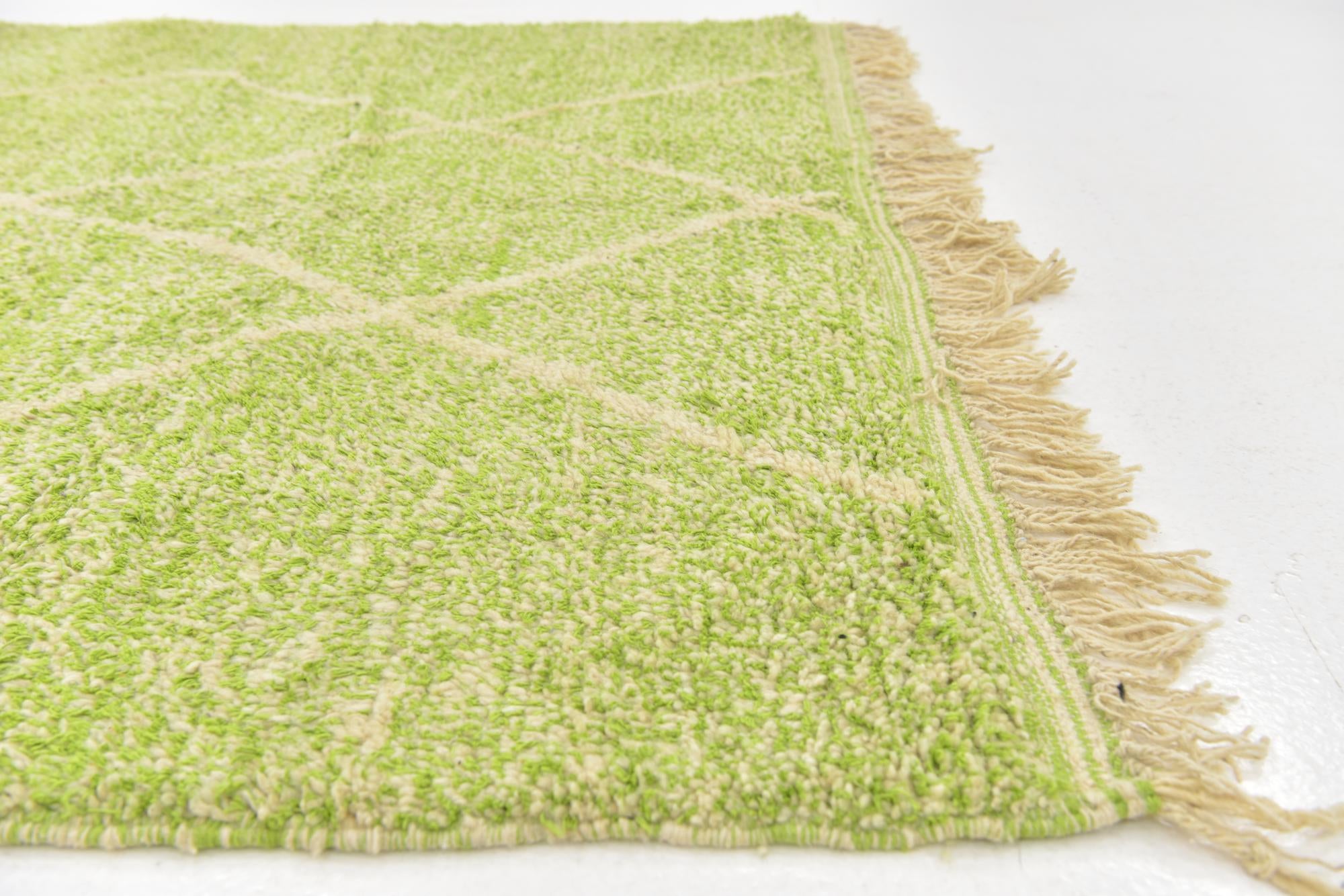 4' 8 x 8' 3 Hand Knotted Moroccan Wool Rug