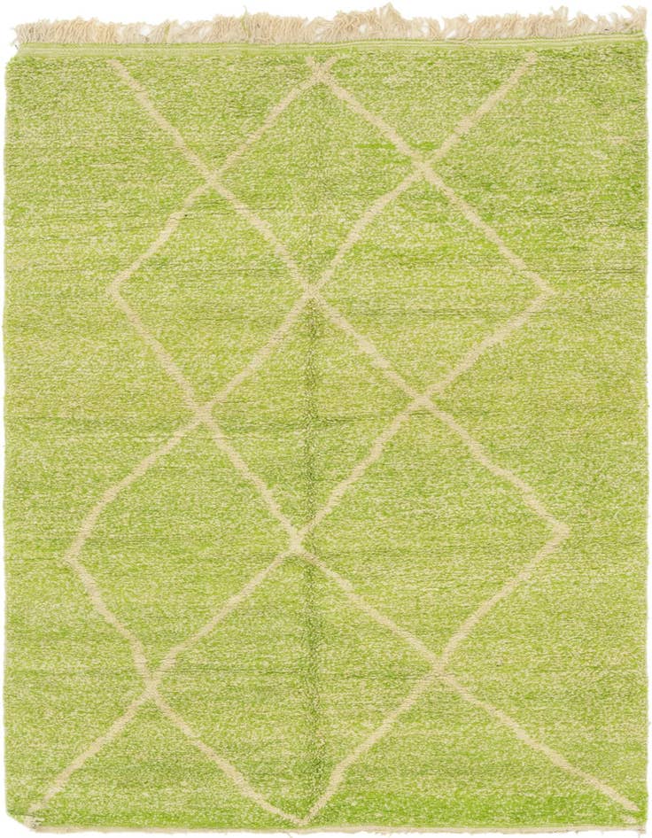 Detail image of 4' 8 x 8' 3 Hand Knotted Moroccan Wool Rug