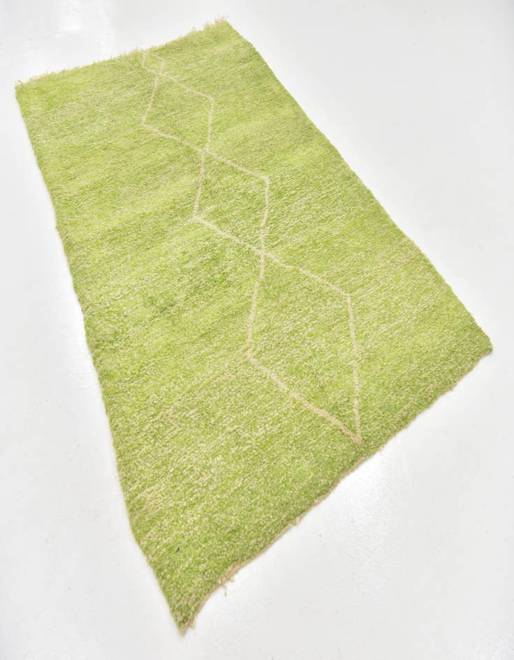 Detail image of 5' x 7' 9  Hand Knotted Moroccan Wool Rug