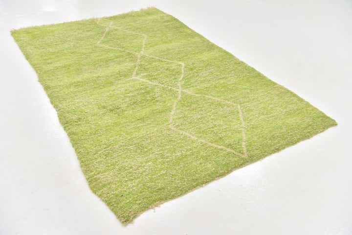 5' x 7' 9 Hand Knotted Moroccan Wool Rug
