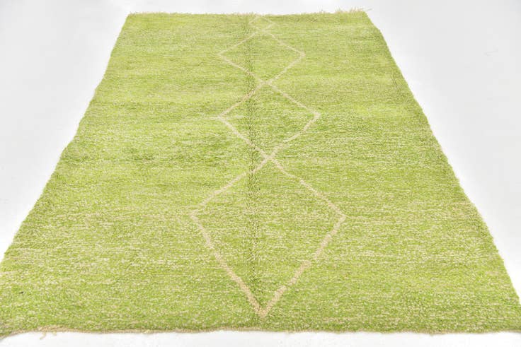 Detail image of 5' x 7' 9 Hand Knotted Moroccan Wool Rug