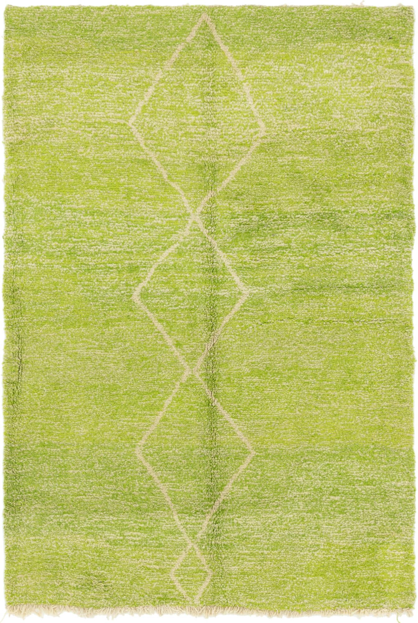 5' x 7' 9 Hand Knotted Moroccan Wool Rug