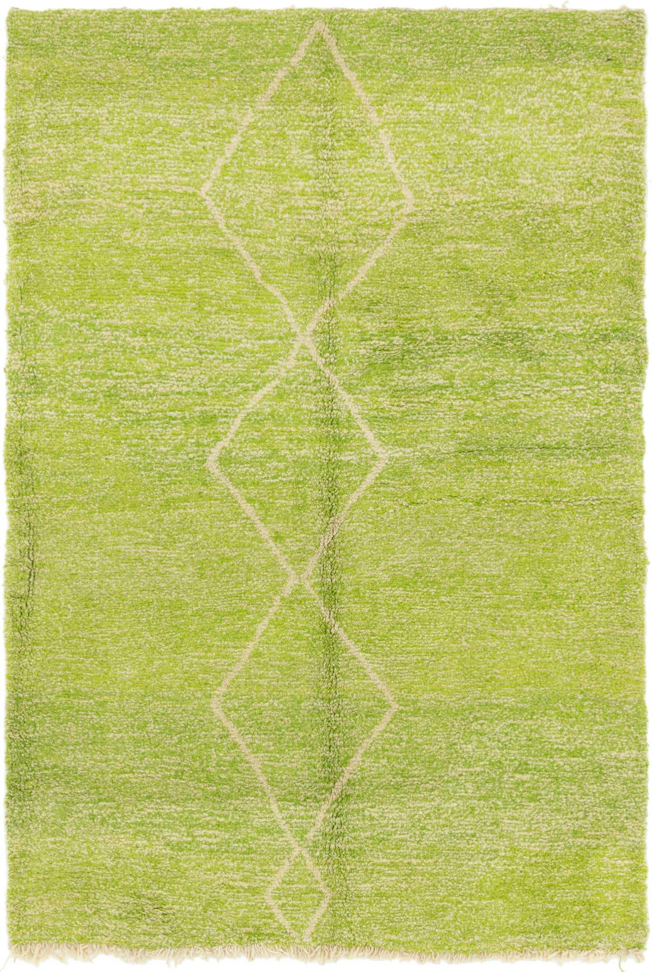 5' x 7' 9 Hand Knotted Moroccan Wool Rug