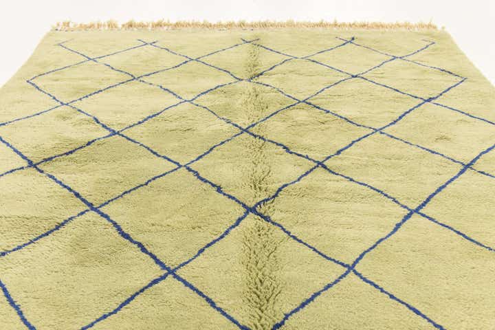 6' 2 x 10' 8 Hand Knotted Moroccan Wool Rug