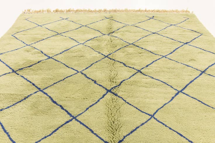 Detail image of 6' 2 x 10' 8 Hand Knotted Moroccan Wool Rug