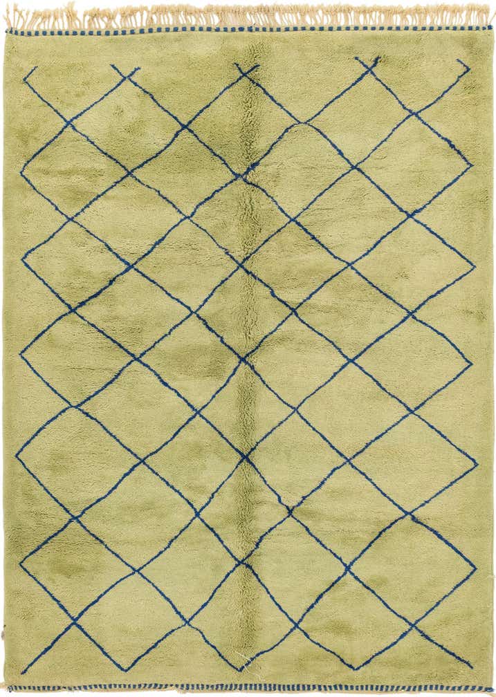 6' 2 x 10' 8 Hand Knotted Moroccan Wool Rug