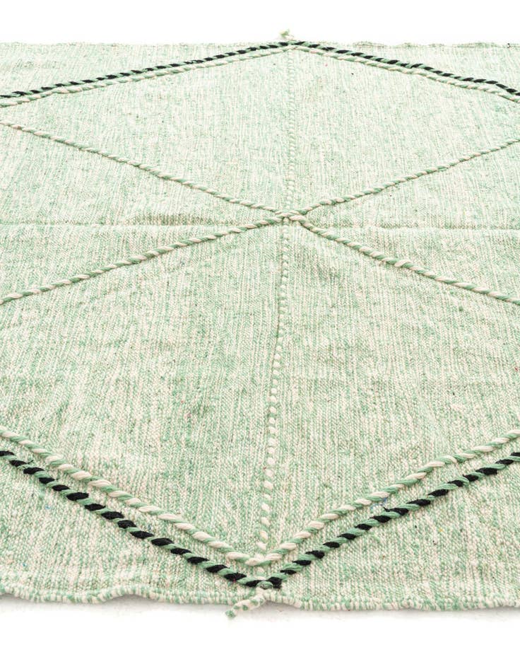 Detail image of 6' 6 x 10'  Hand Knotted Moroccan Wool Rug