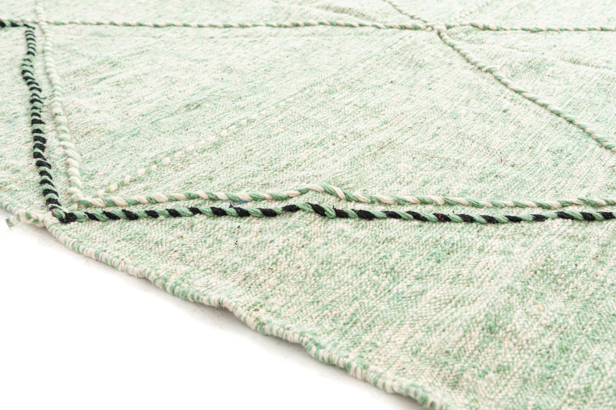 6' 6 x 10' Hand Knotted Moroccan Wool Rug