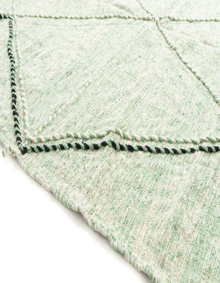 Detail image of 6' 6 x 10'  Hand Knotted Moroccan Wool Rug