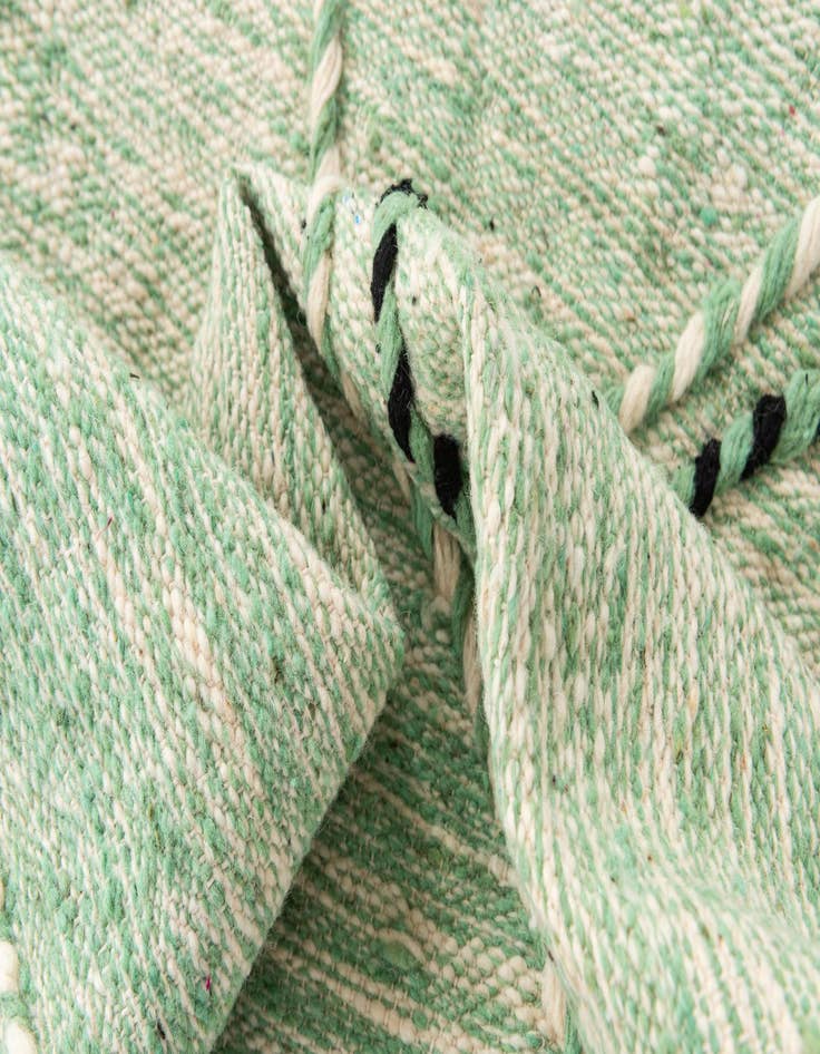 Detail image of 6' 6 x 10'  Hand Knotted Moroccan Wool Rug