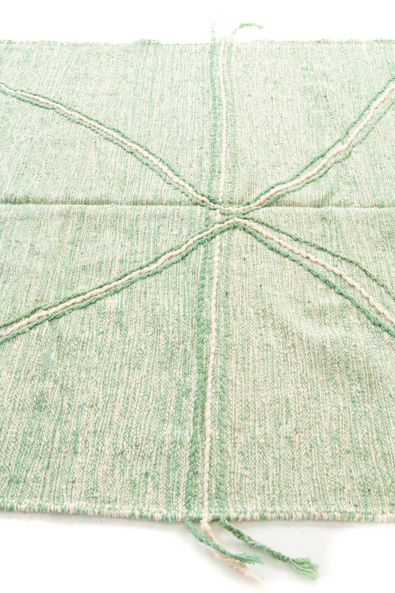 6' x 9' 7 Hand Knotted Moroccan Wool Rug