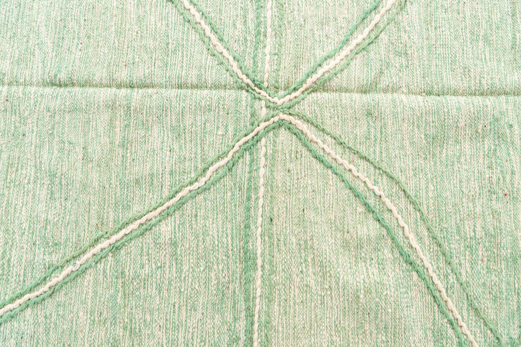 6' x 9' 7 Hand Knotted Moroccan Wool Rug