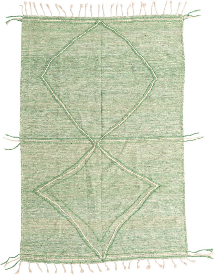 Detail image of 6' x 9' 7 Hand Knotted Moroccan Wool Rug