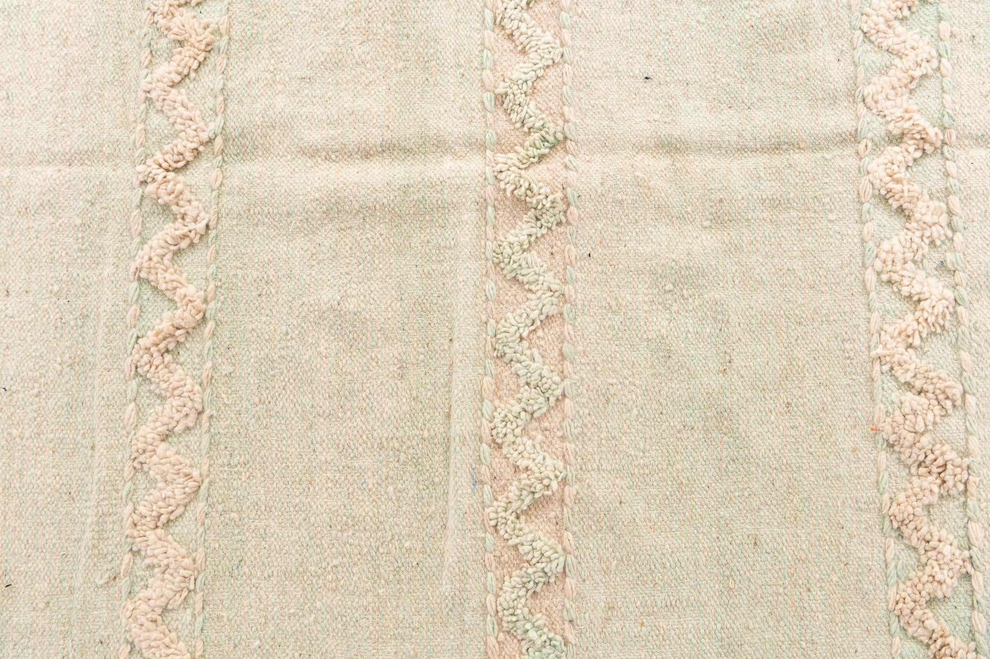 5' x 8' 4 Hand Knotted Moroccan Wool Rug