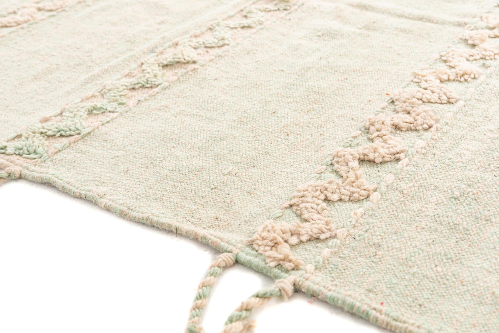 5' x 8' 4 Hand Knotted Moroccan Wool Rug