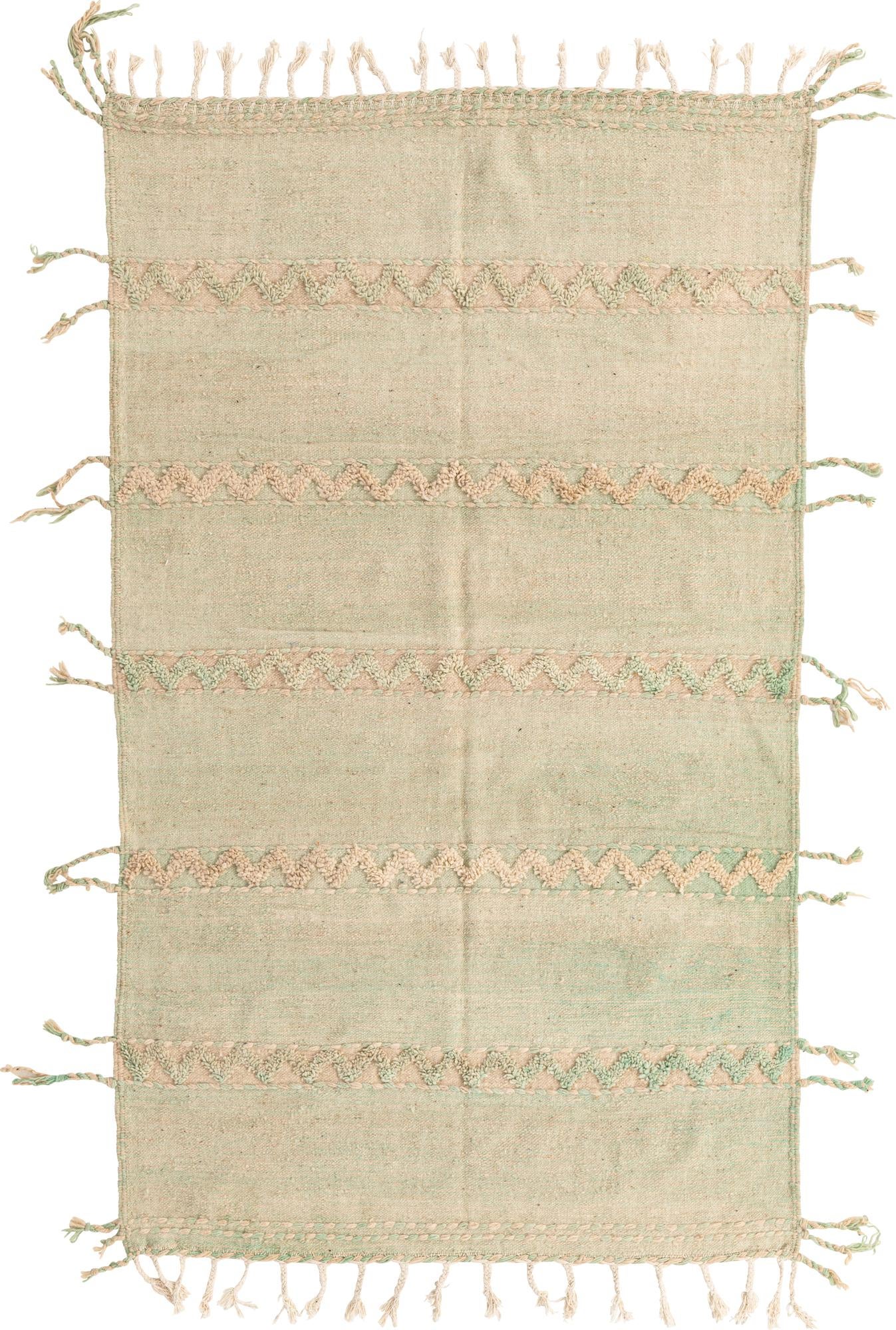 5' x 8' 4 Hand Knotted Moroccan Wool Rug