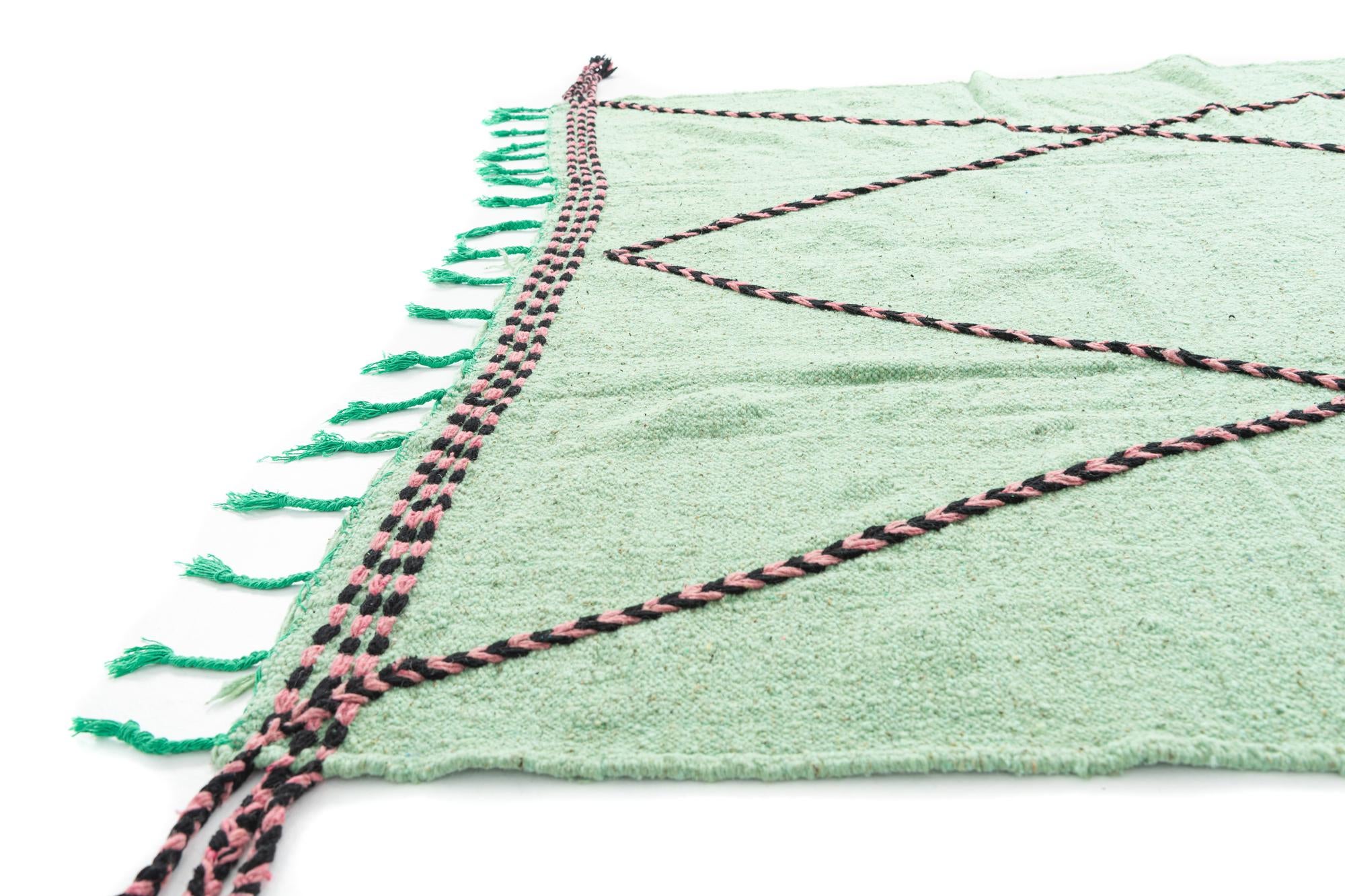 7' 5 x 12' 9 Hand Knotted Moroccan Wool Rug