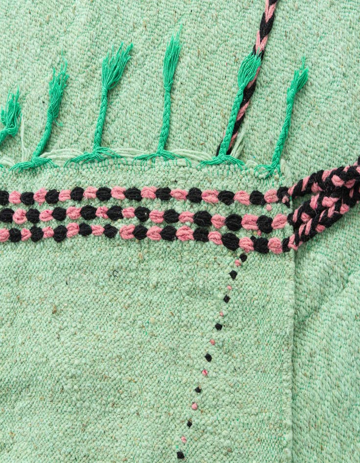 Detail image of 7' 5 x 12' 9  Hand Knotted Moroccan Wool Rug