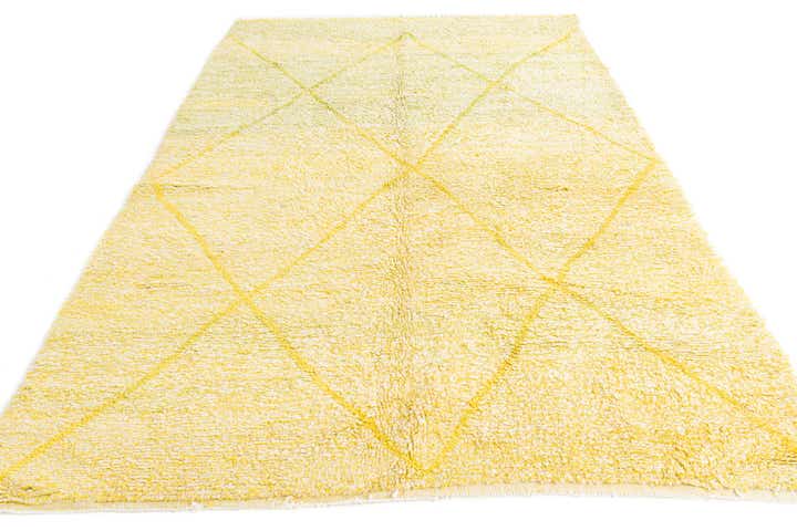 6' 2 x 9' 8 Hand Knotted Moroccan Wool Rug