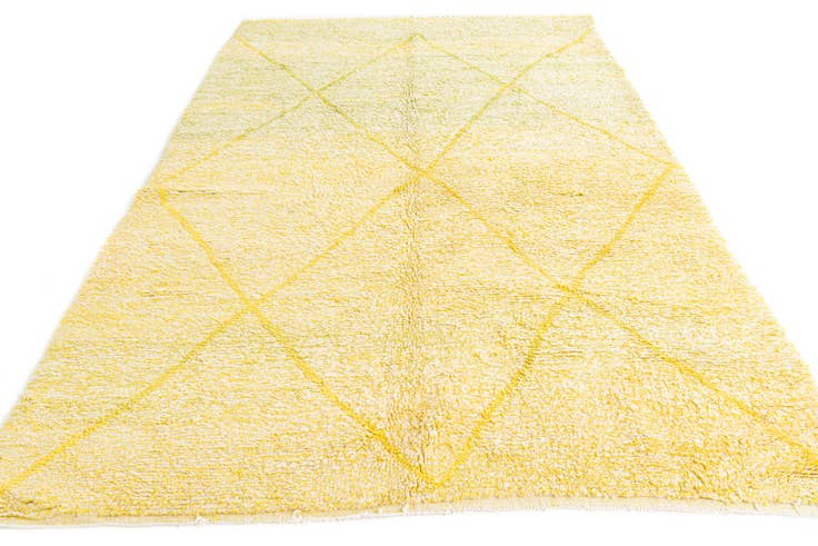 Detail image of 6' 2 x 9' 8 Hand Knotted Moroccan Wool Rug