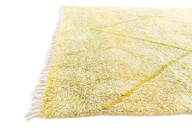 Detail image of 6' 2 x 9' 8 Hand Knotted Moroccan Wool Rug
