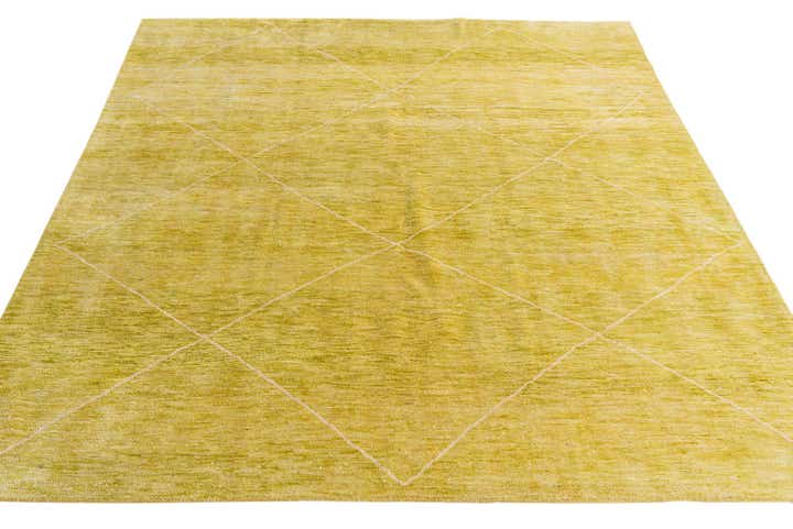 8' 4 x 9' 9 Hand Knotted Moroccan Wool Rug