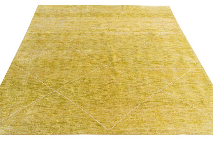 Detail image of 8' 4 x 9' 9 Hand Knotted Moroccan Wool Rug