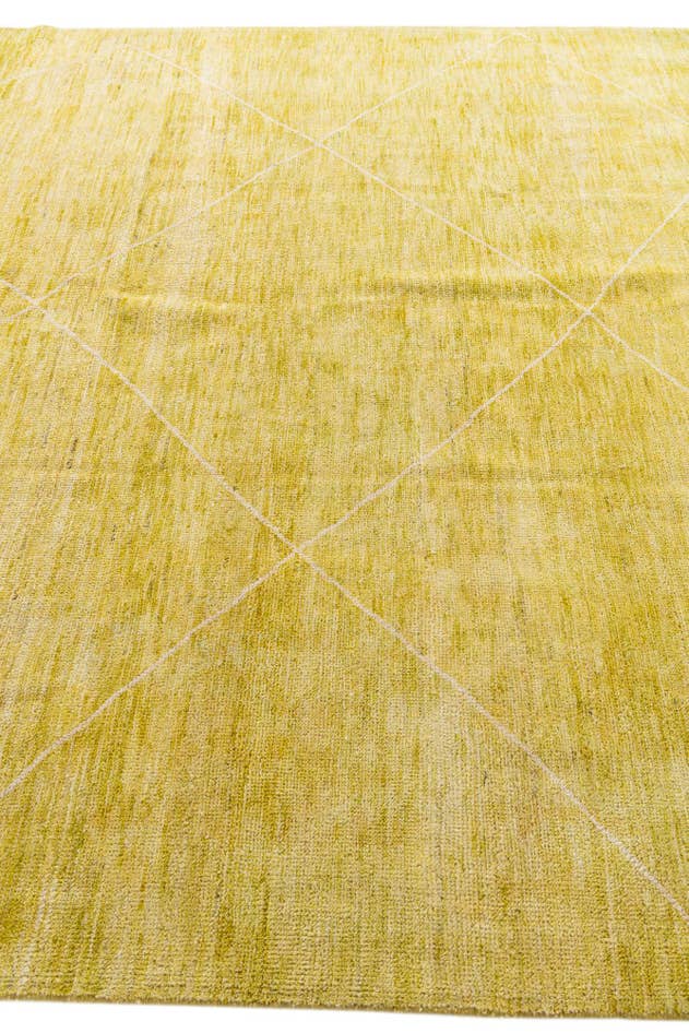 Detail image of 8' 4 x 9' 9 Hand Knotted Moroccan Wool Rug