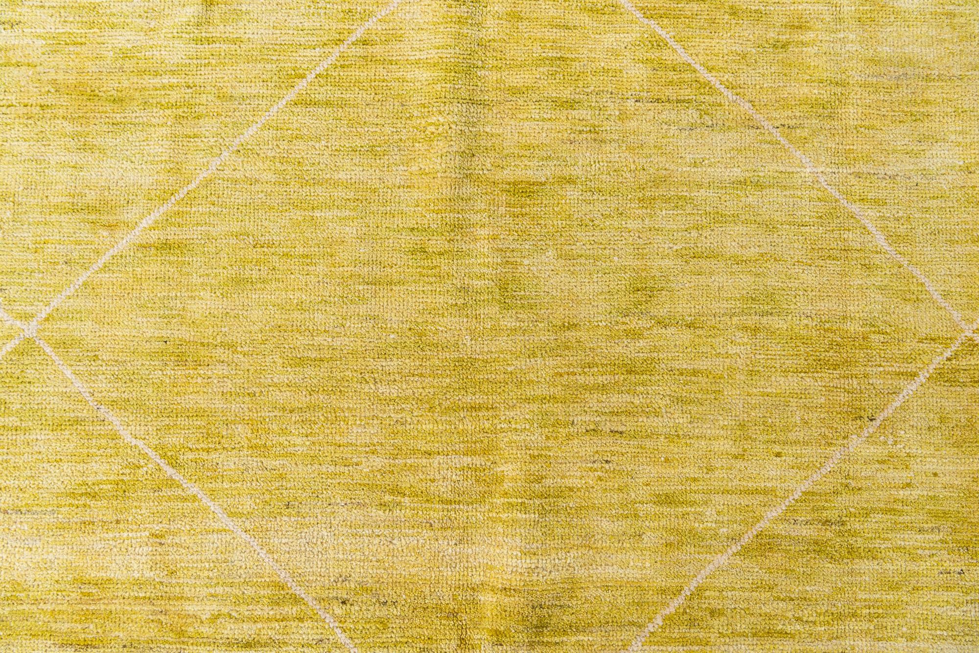 8' 4 x 9' 9 Hand Knotted Moroccan Wool Rug