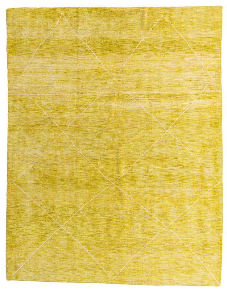 Detail image of 8' 4 x 9' 9 Hand Knotted Moroccan Wool Rug