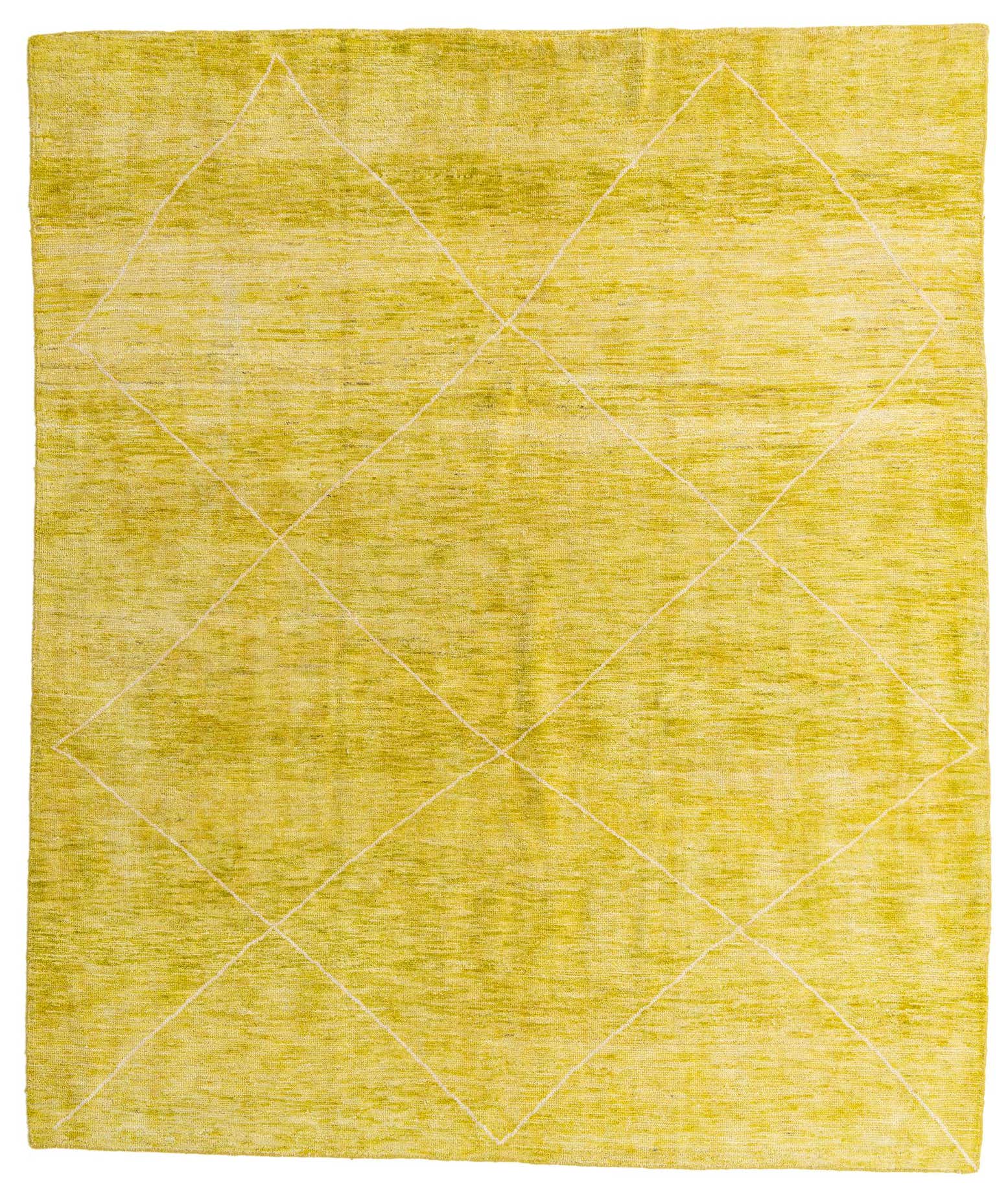 8' 4 x 9' 9 Hand Knotted Moroccan Wool Rug