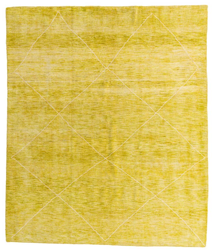 Detail image of 8' 4 x 9' 9 Hand Knotted Moroccan Wool Rug