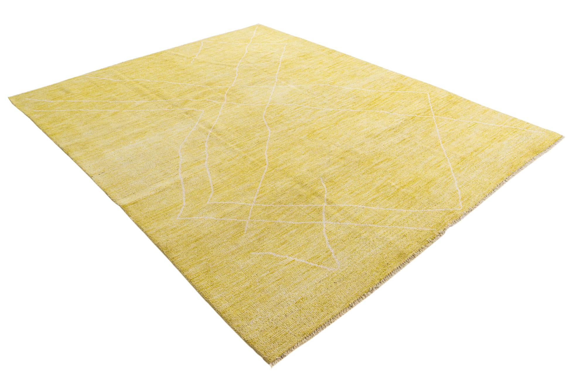 8' x 10' 2 Hand Knotted Moroccan Wool Rug