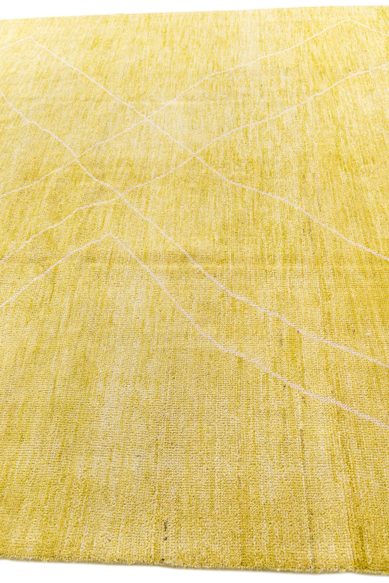 8' x 10' 2 Hand Knotted Moroccan Wool Rug