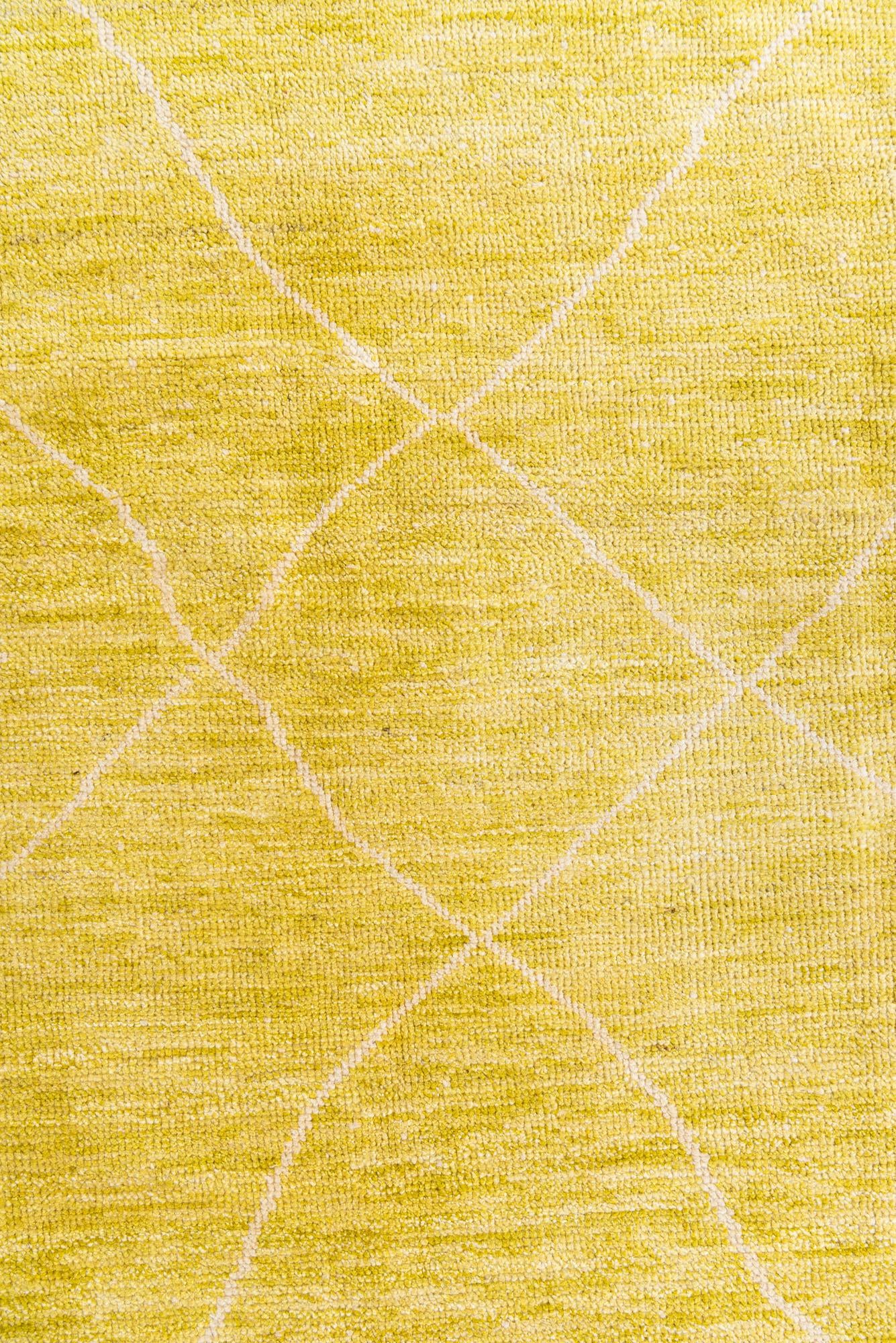 8' x 10' 2 Hand Knotted Moroccan Wool Rug