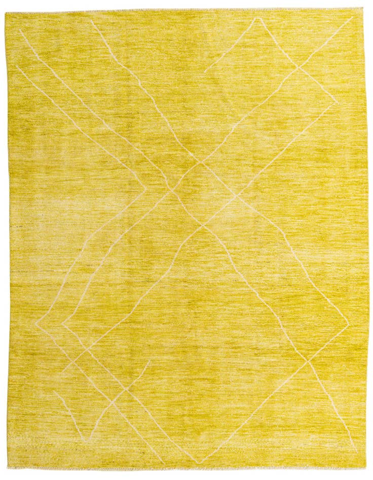 Detail image of 8' x 10' 2 Hand Knotted Moroccan Wool Rug