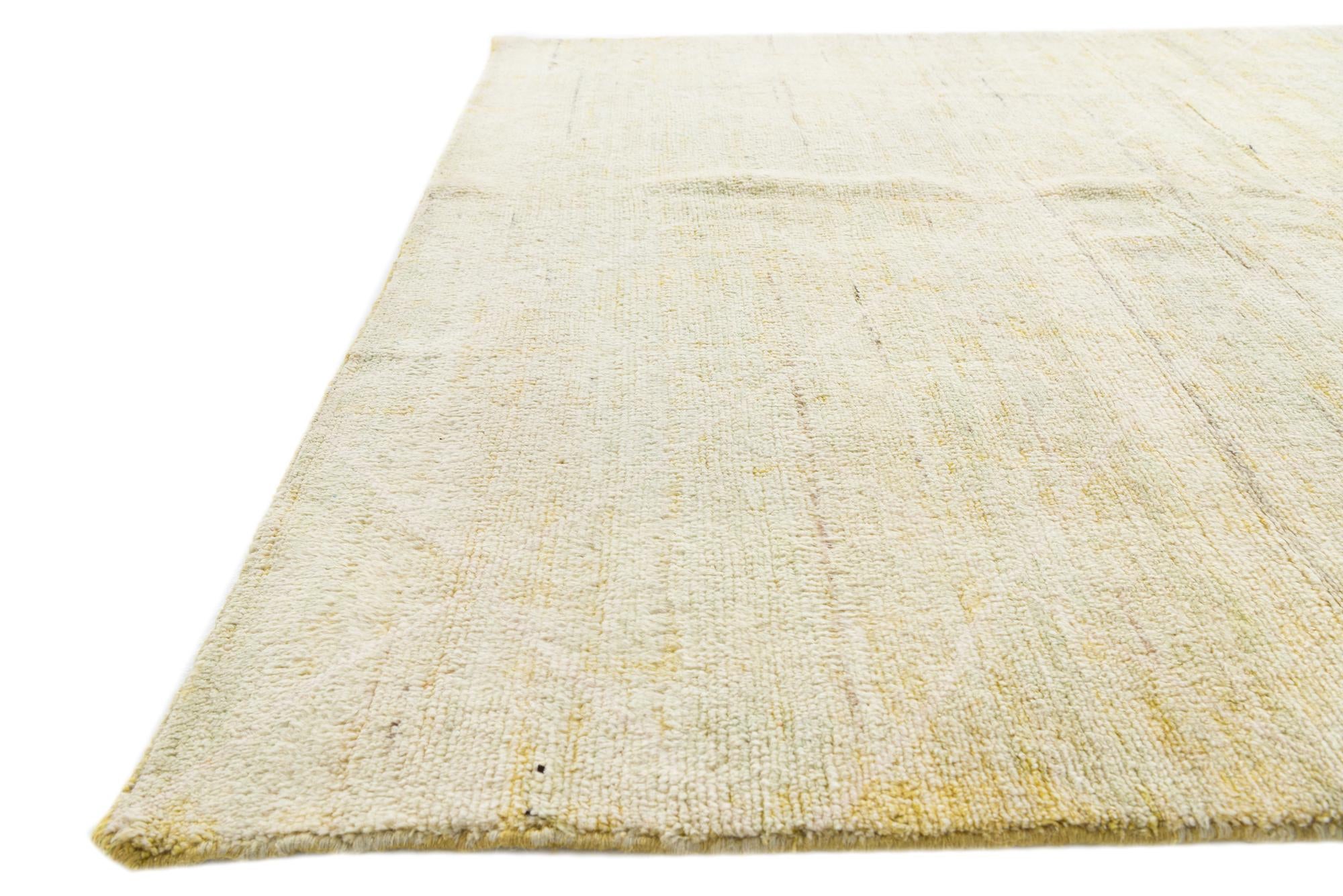 5' 7 x 8' Hand Knotted Moroccan Wool Rug