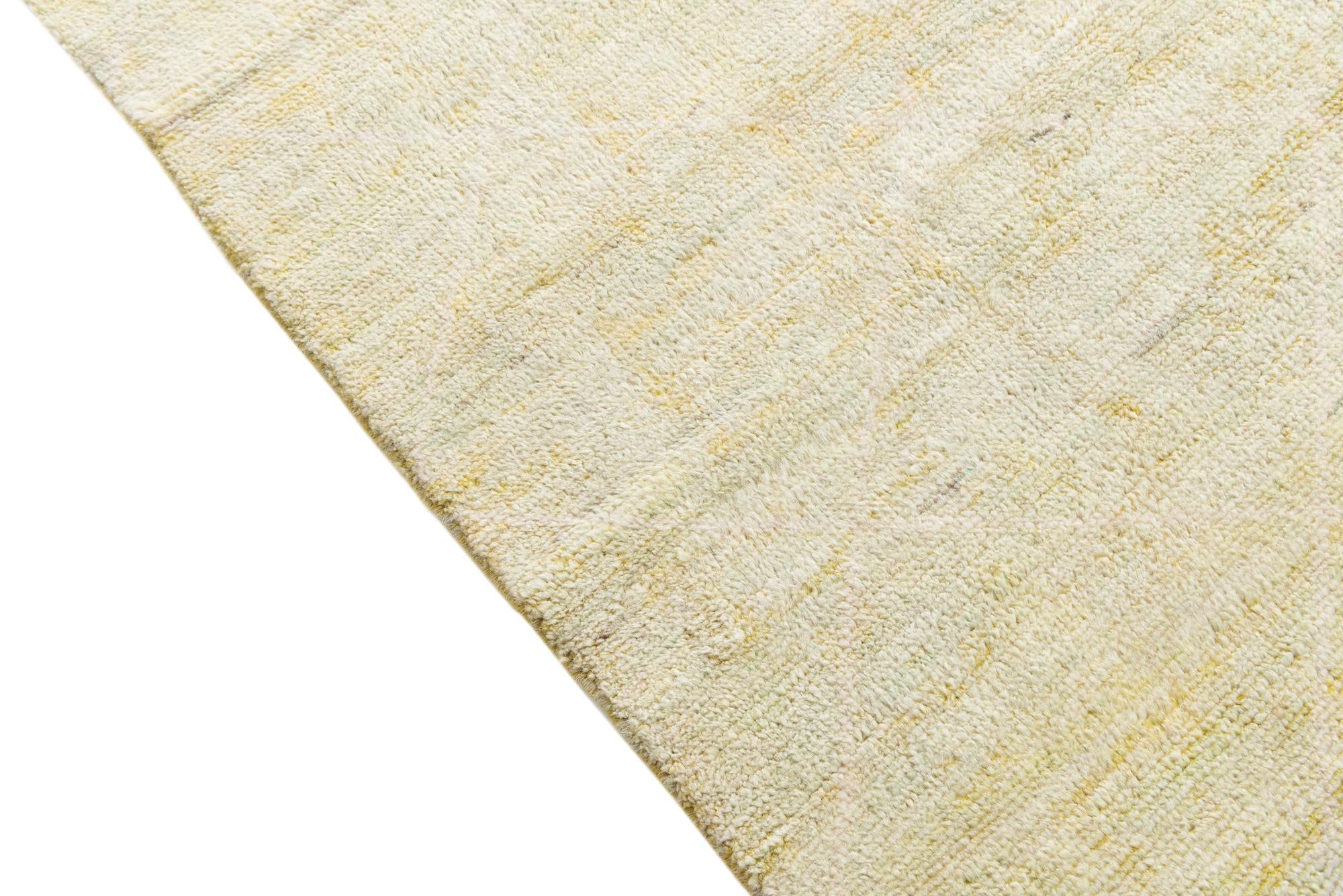 5' 7 x 8' Hand Knotted Moroccan Wool Rug
