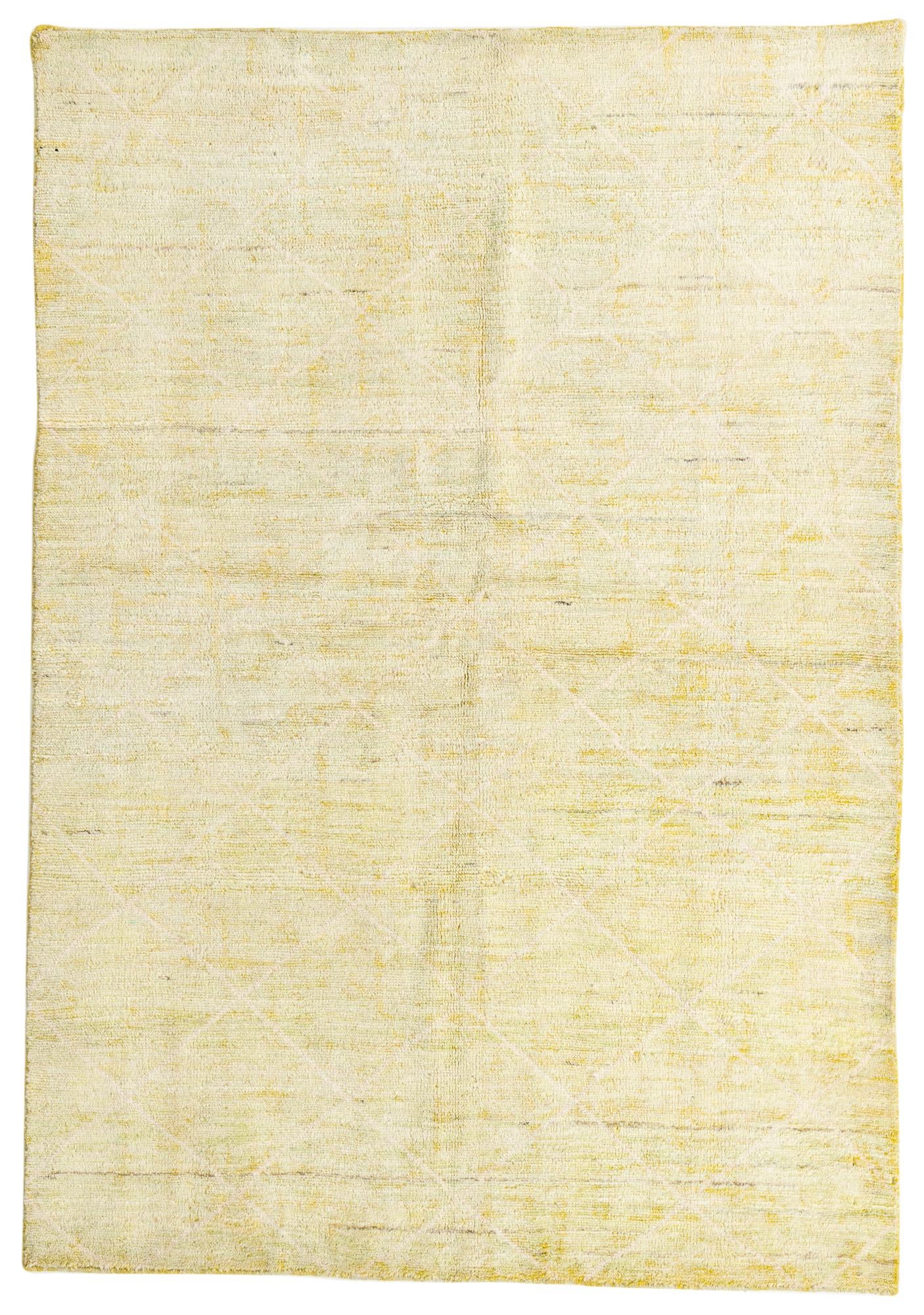 5' 7 x 8' Hand Knotted Moroccan Wool Rug