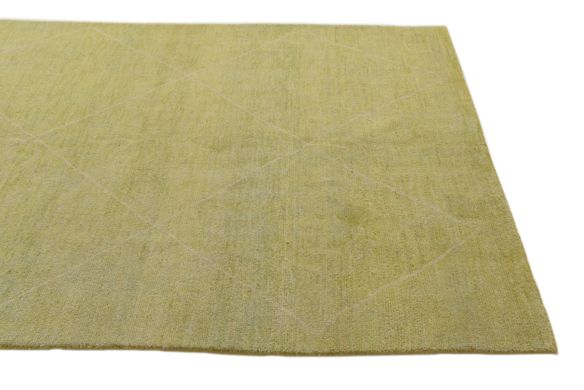 5' 6 x 8' 1 Hand Knotted Moroccan Wool Rug