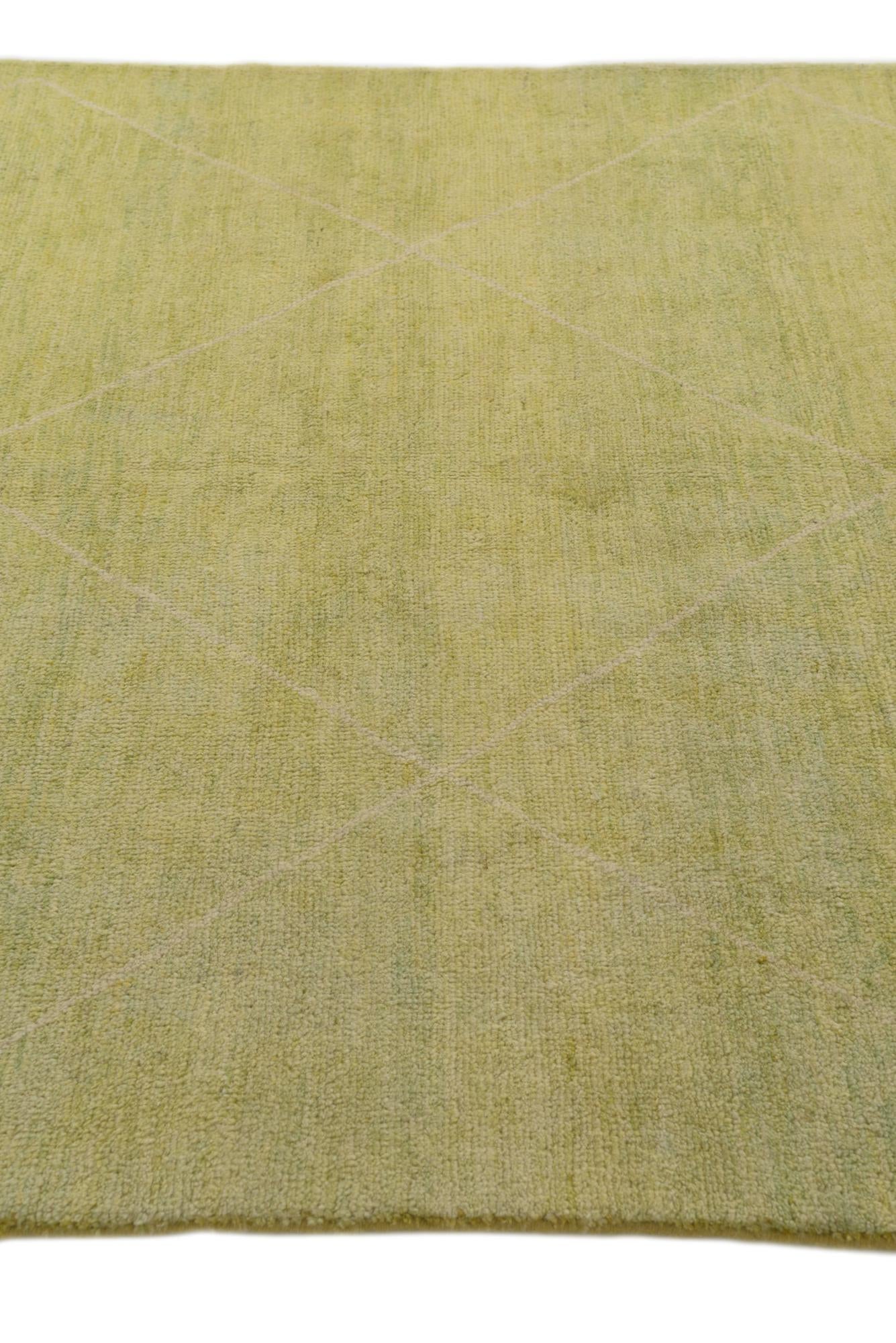 5' 6 x 8' 1 Hand Knotted Moroccan Wool Rug